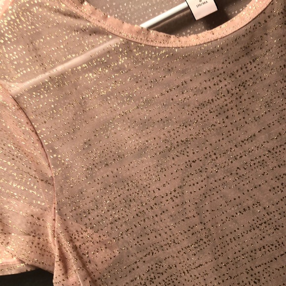 Victoria’s Secret gold shimmer mesh shirt - Picture 2 of 3